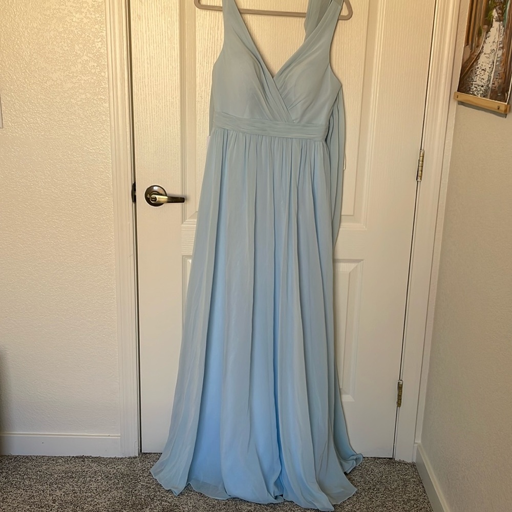 Blue Azazie full length gown